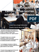 2.1. El Desarrollo Actual de La Investigacion Sobre El Campo de Las Teorias Educativas en Mexico