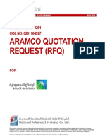 Aramco Quotation Request (RFQ) : RFQ NO. 4202958251 COL NO. 6201164927