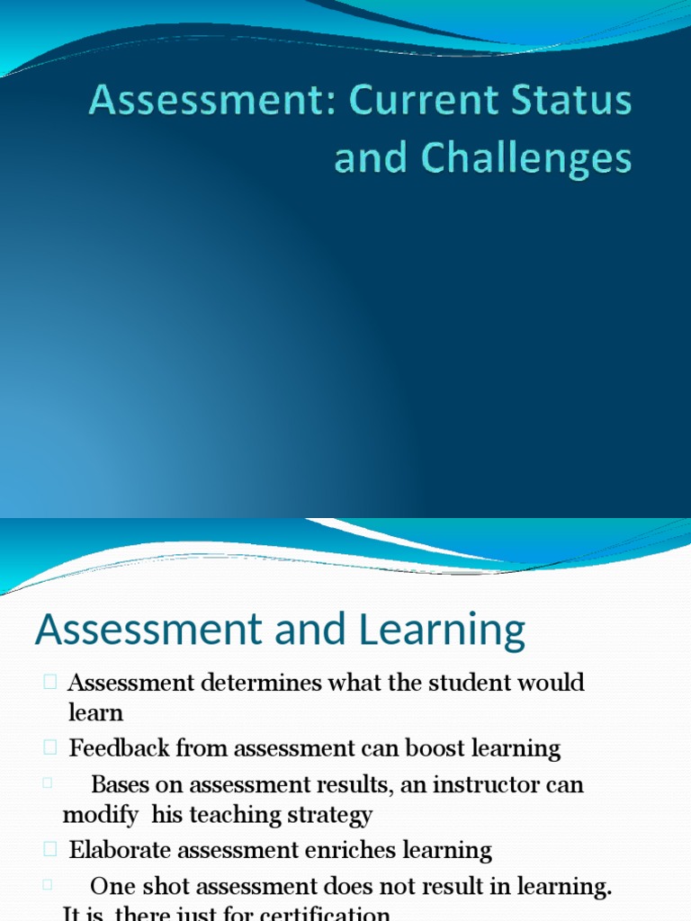 Effective Assessment Strategies for Learning | PDF | Educational ...
