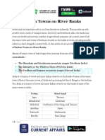 Indian Towns On River Banks GK Notes in PDF 2 PDF