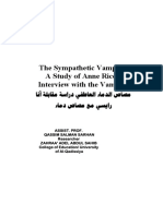 The Sympathetic Vampire: A Study of Anne Rice's Interview With The Vampire