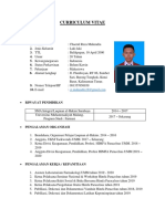 Curriculum Vitae Chaerul Reza Mahendra