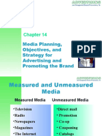 Media Planning, Objectives, and Strategy For Advertising and Promoting The Brand