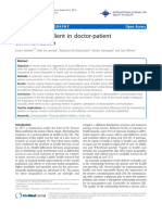 The Social Gradient in Doctor-Patient Communication: Annotatedbibliography Open Access