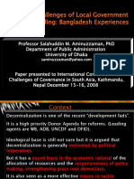 8 - Issues and Challenges of Local Government Capacity Building Bangladesh Experiences by Professor Salahuddin M Aminuzzaman PHD