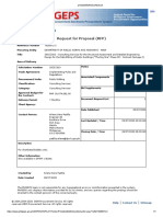 Bid Notice Abstract: Request For Proposal (RFP)