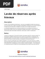 Proc s verbal De Lev e De R serves PDF Entrepreneur Principal 