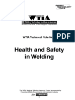 Health and Safety in Welding: WTIA Technical Note No. 7