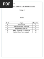 Group 6 - Industry Analysis - Oil and Natural Gas