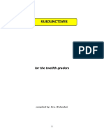 SUBJUNCTIVES. For The Twelfth Graders. Compiled by - Dra. Wulandari