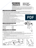 Gravity Feed Refinishing Gun S701G: 1. Safety Instructions