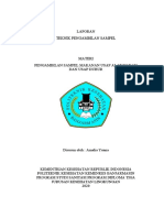Laporan Teknik Pengambilan Sampel Amalia Yuana