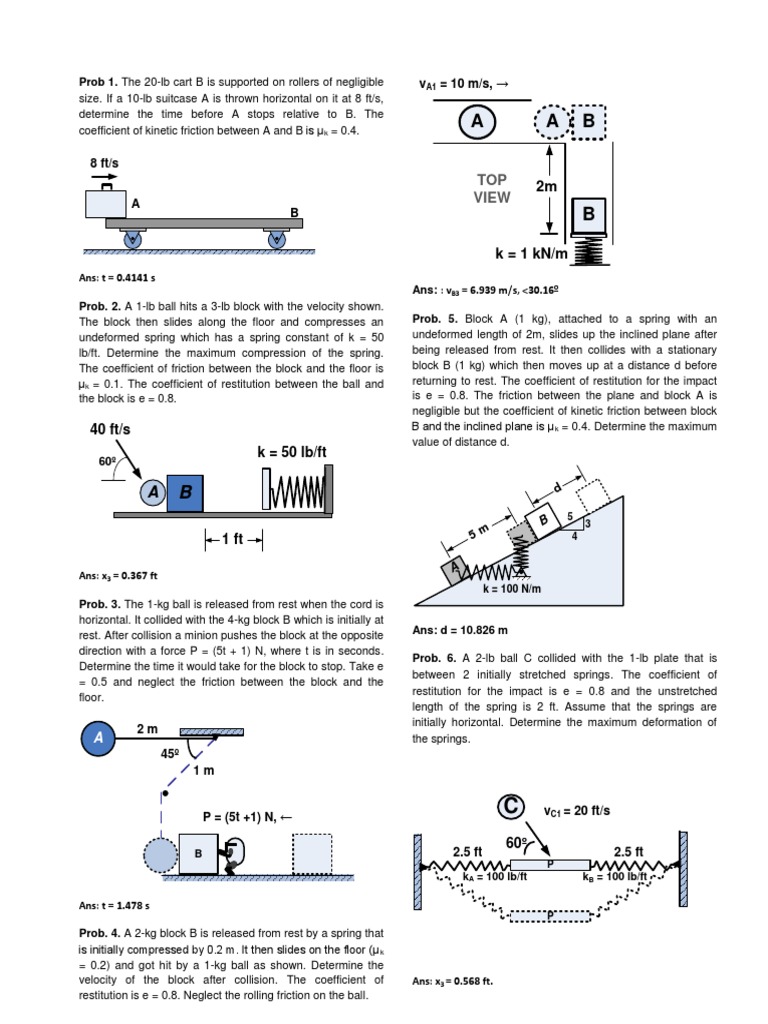 Prob Set 2 Exam Based Rev1 PDF | PDF | Force | Physical Quantities