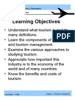 Learning Objectives: Tourism: Principles, Practices, Philosophies Part One: Tourism Overview