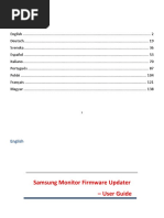 Samsung Monitor Firmware Updater - User Guide - Eur