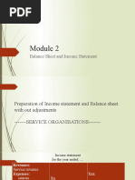 Balance Sheet and Income Statement