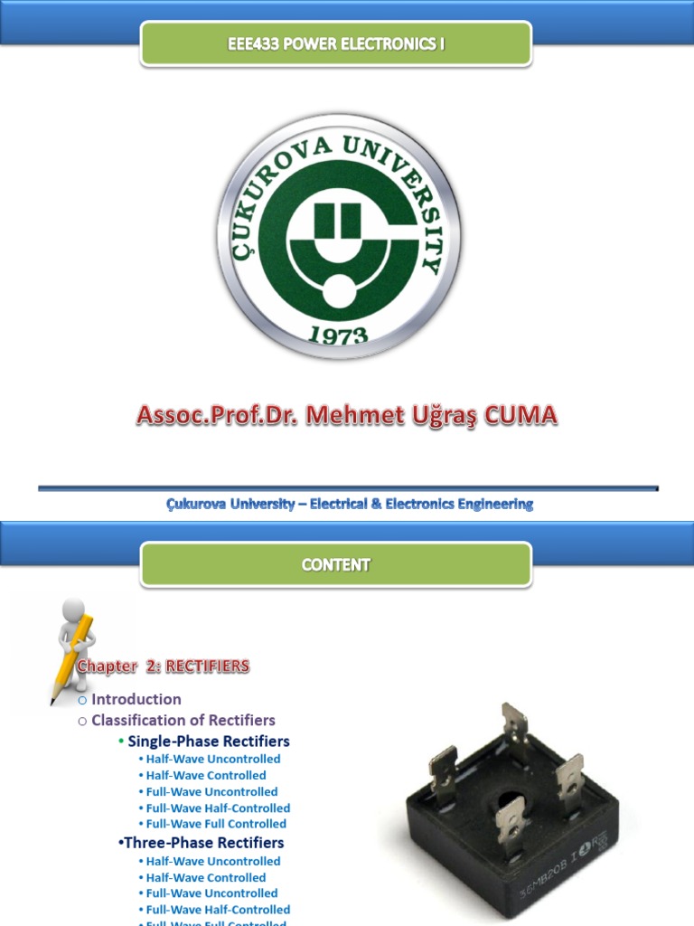 Power Electronics Manual Rectifier PDF Rectifier Components