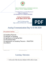 Analog Communication: Prof. Ch. Srinivasa Rao Dept. of ECE, JNTUK-UCE Vizianagaram