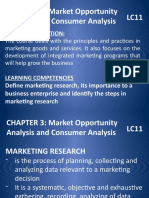 CHAPTER 3: Market Opportunity Analysis and Consumer Analysis LC11