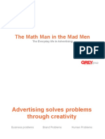 The Math Man in the Mad Men: Solving Problems Through Creativity in Advertising