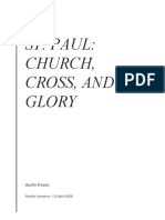 ST Paul: Church, Cross, and Glory
