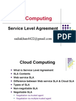 Cloud Computing: Service Level Agreement