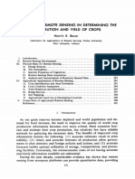 THE Role of Remote Sensing in Determining The Distribution Yield of Crops