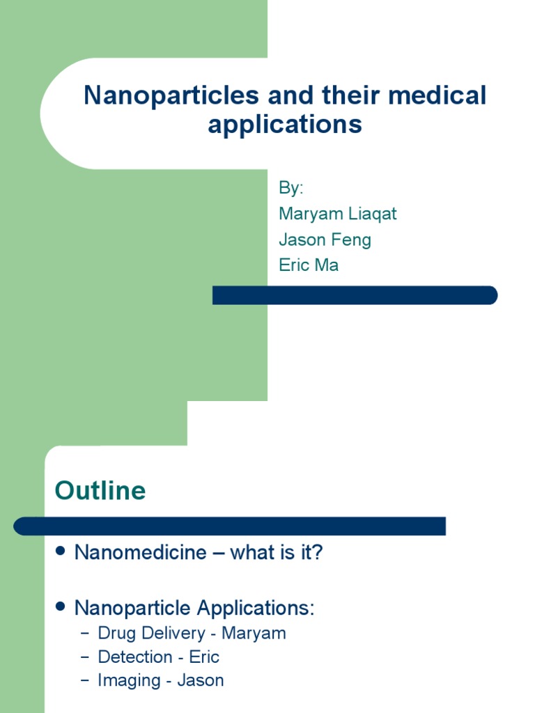 Medical Applications of Nanoparticles | PDF | Nanomedicine | Nanoparticle