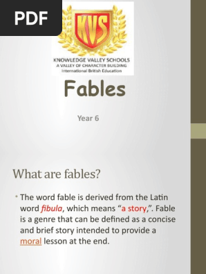 Fables Writing