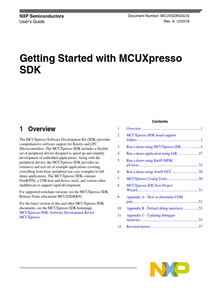 Getting Started With MCUXpresso SDK | PDF | Device Driver | Arm ...