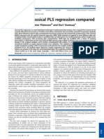Robust and Classical PLS Regression Compared: Bettina Liebmann, Peter Filzmoser and Kurt Varmuza