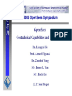 Opensees Geotechnical Capabilities and Applications