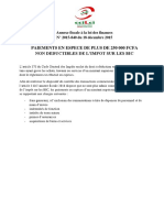 Reglements Especes Non Deductibles PDF