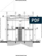 AutoCAD drawing of building cross-section