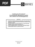 Installing The Chromeleon Chromatography Management System With A Dionex Ion Chromatograph (IC)