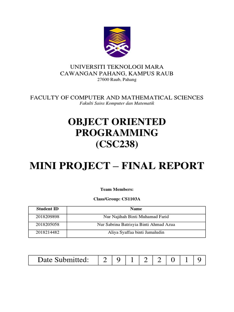 Hotel Booking System Final Report | PDF | Method (Computer Programming ...