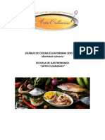 Sylabus Cocina Ecuatoriana E-2019