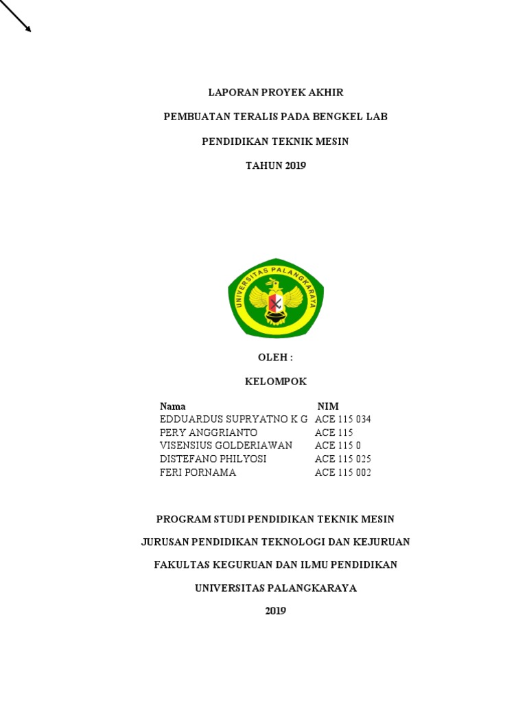 Laporan Proyek Akhir Tralis Lab | PDF