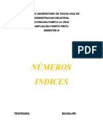 Número Índices (Estadistica Probabilistica)