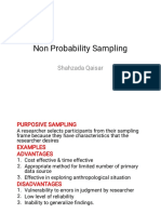 Non Probability Sampling