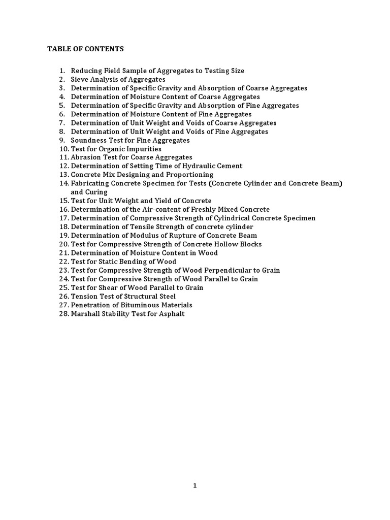Ce 435 Compilation of Expirement | PDF | Concrete | Materials