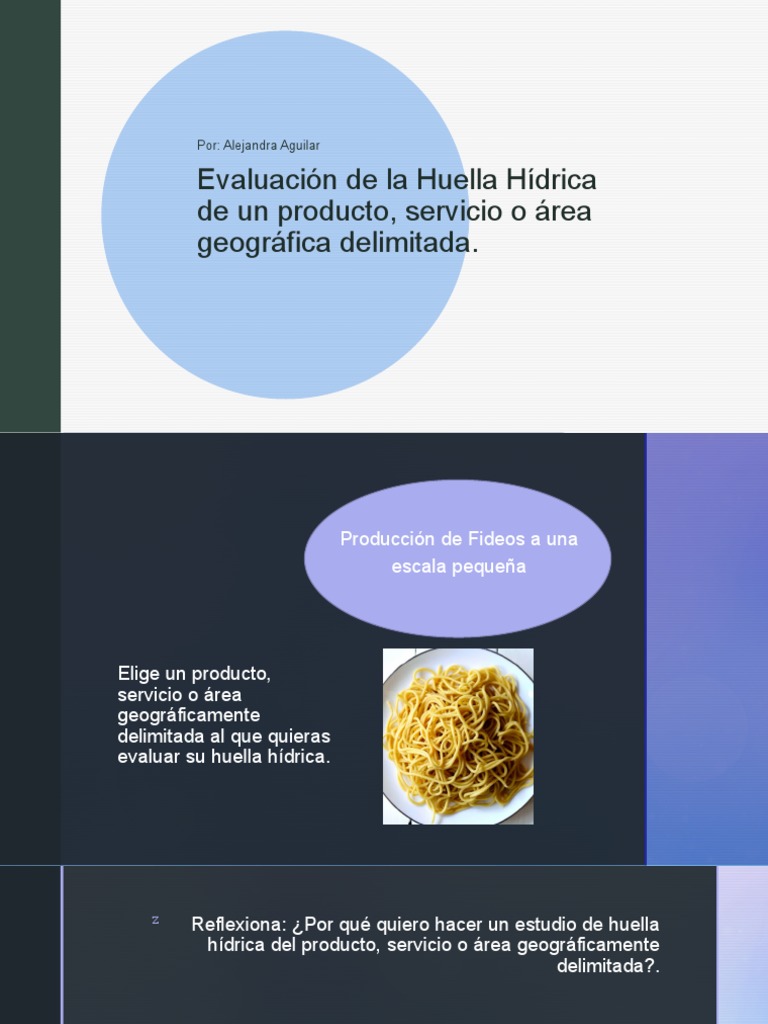 Evaluación de la Huella Hídrica en Fideos | PDF | Sustentabilidad | Agua