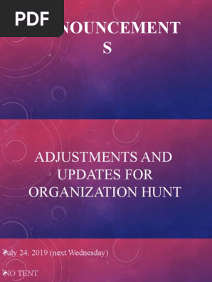 Org hunt