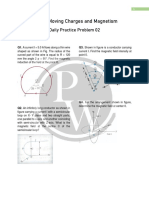 Ch-04 Moving Charges and Magnetism: Daily Practice Problem 02