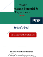 Introduction to Electric Potential and Capacitance Lect-01