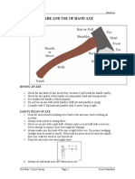 Care and Use of Hand Axe