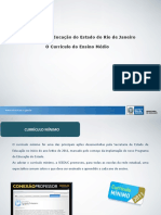 Secretaria de Educação Do Estado Do Rio de Janeiro O Currículo Do Ensino Médio