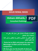Solid Renal Mass: Hisham Alkhatib, M.D