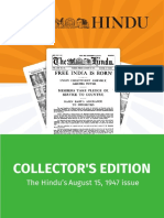 The Hindu's August 15, 1947 Issue