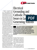 Electrical Grounding and Cathodic Protection Issues in Large Generating Stations